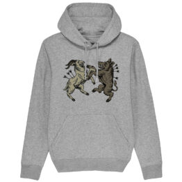 FELPA CAPPUCCIO - AMICUS OMNIBUS heather-grey