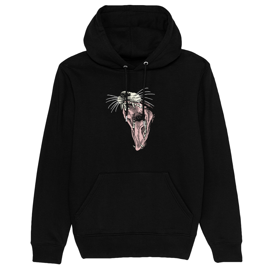 FELPA CAPPUCCIO - BARED TEETH MONDAY TAZ nera