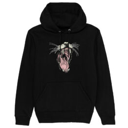 FELPA CAPPUCCIO - BARED TEETH MONDAY TIGER nera