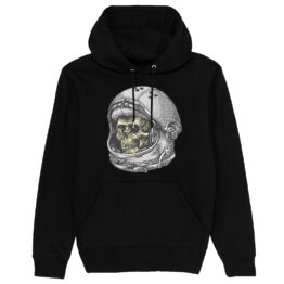 FELPA CAPPUCCIO - SPACEMAN nera