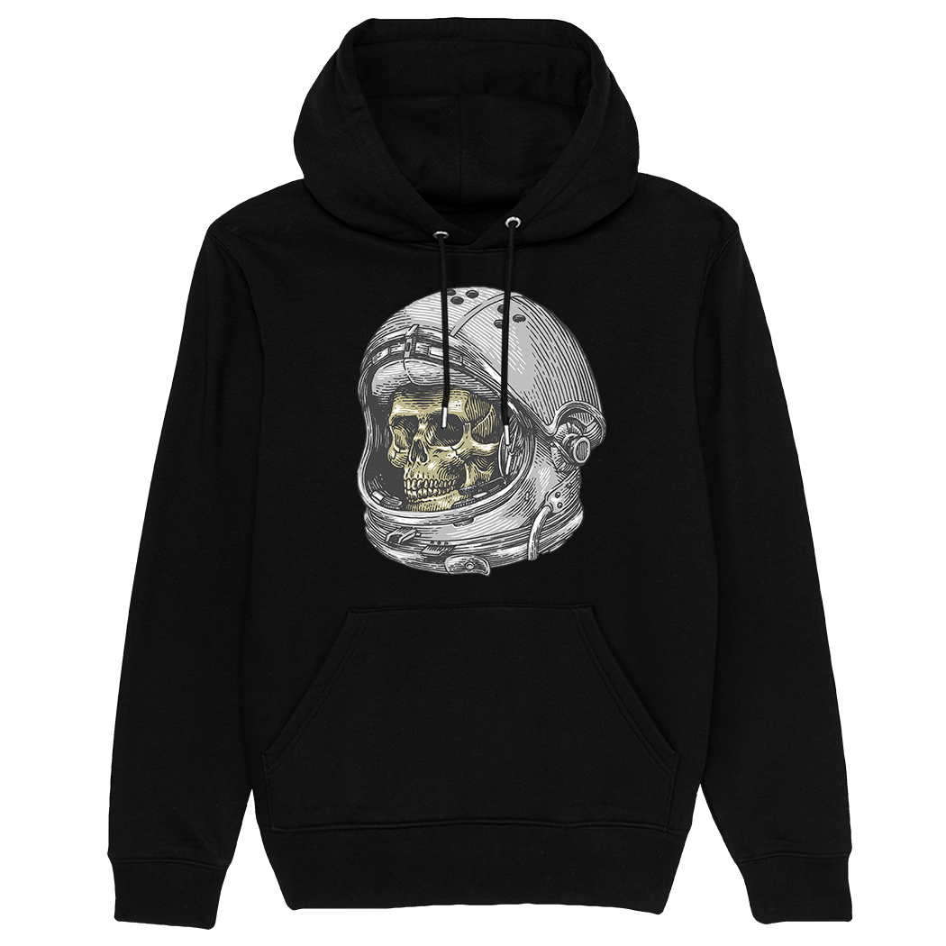 Felpa Cappuccio Unisex - SPACEMAN - Nera