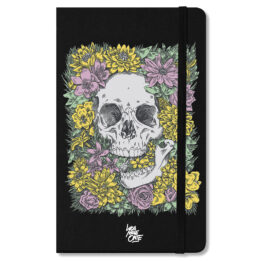 SKETCH-BOOK - FLOWER SKULL nero