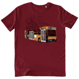 T-SHIRT UNISEX - 060606 burgundy