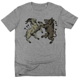 T-SHIRT UNISEX - AMICUS OMNIBUS heather-grey