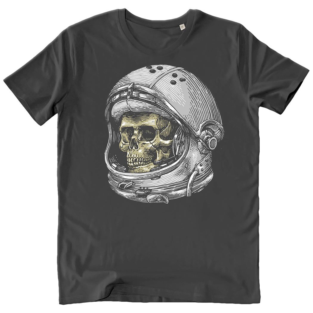 T-SHIRT UNISEX - SPACEMAN antracite